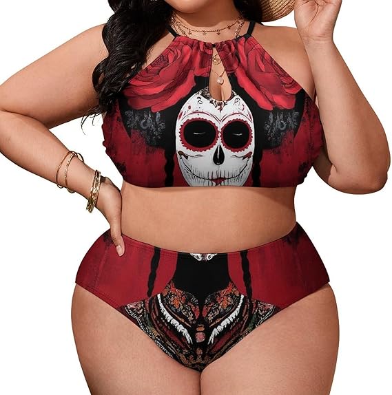 Meaudiwes - sugar skull bikini set