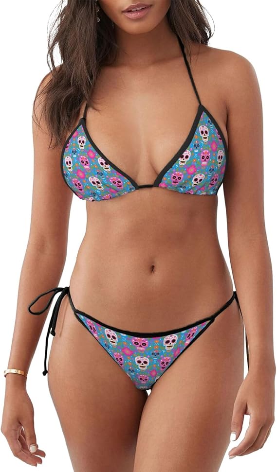KAOEOSI - sugar skull bikini set