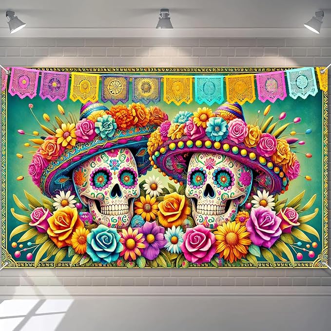 BlissYard - sugar skull beanie