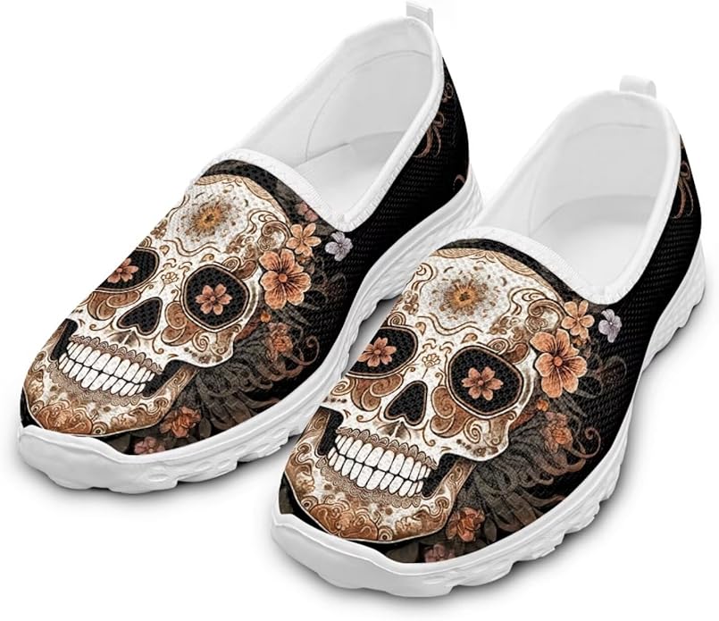 Binienty - sugar skull sneakers womens