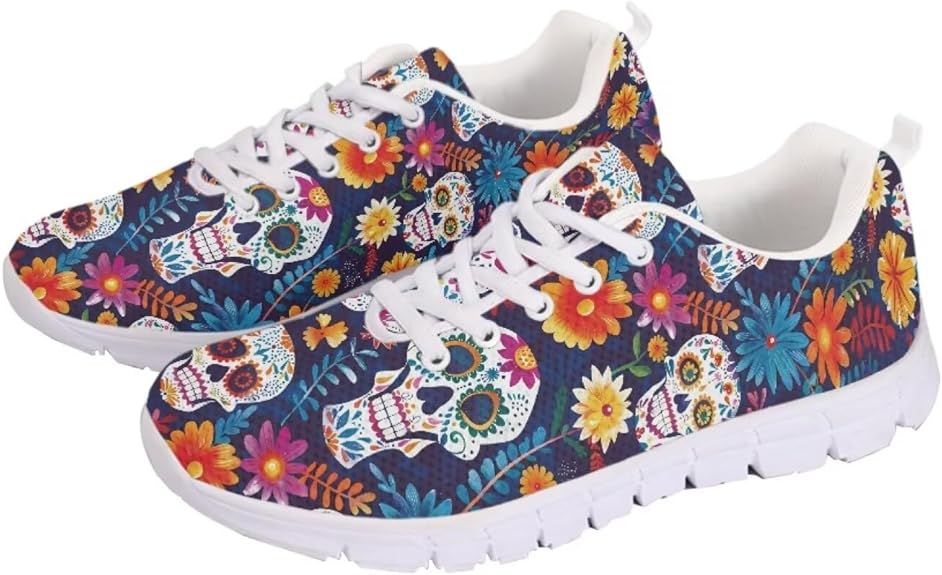GETELINSENG - sugar skull sneakers womens