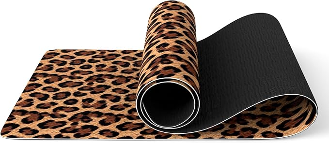 FOLAI Extra Thick Yoga Mat 6mm - Non-Slip Exercise Mat for HIIT, Pilates & Home Workouts & Workout with Free Carry Strap - sugar skull yoga mat