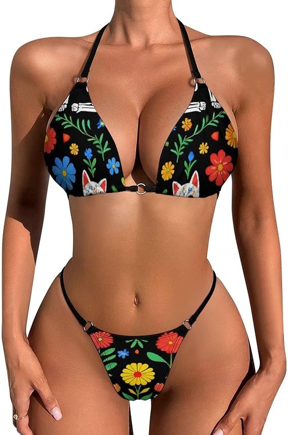 UTRSIFB - sugar skull bikini set