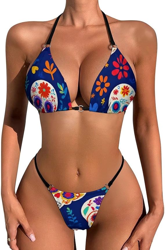 UTRSIFB - sugar skull bikini set