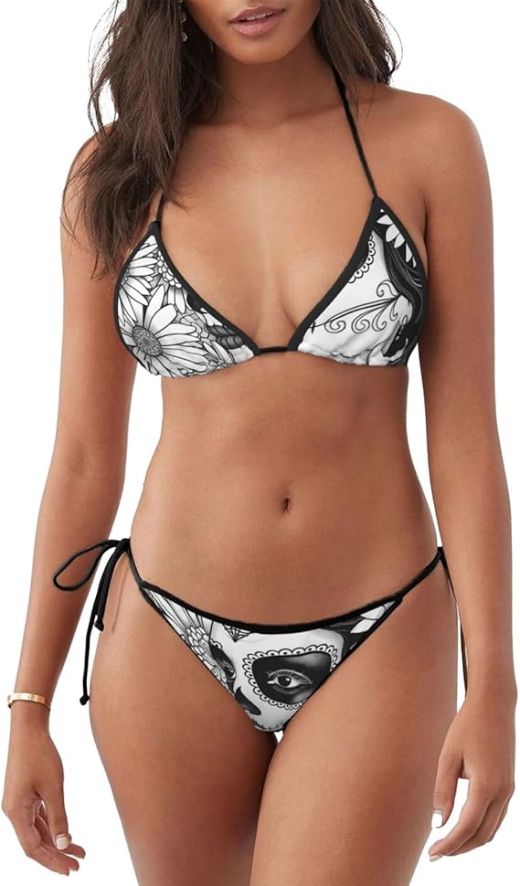 Guxkoqu - sugar skull bikini set