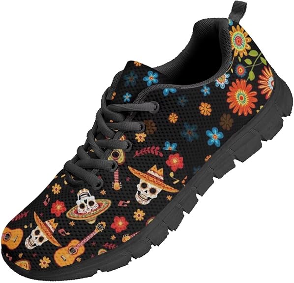 GETELINSENG - sugar skull sneakers womens