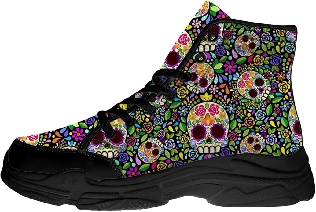 Quorax - sugar skull high tops