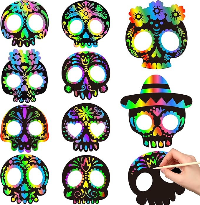 Eternity sky - sugar skull face mask