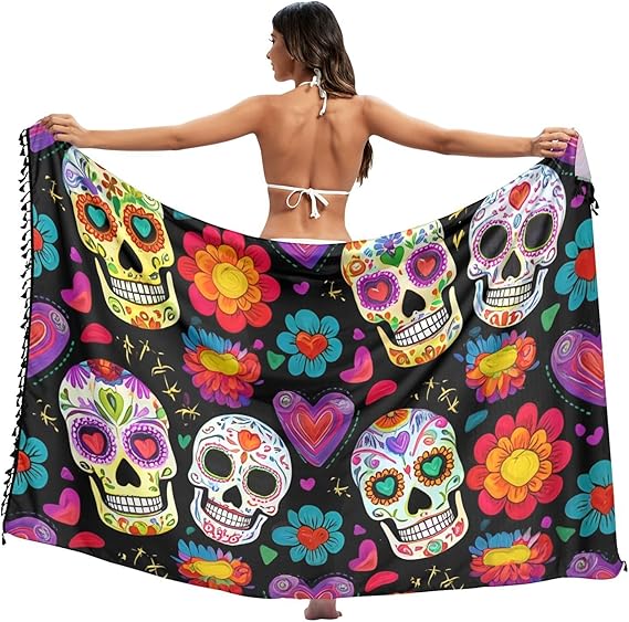 Nander - sugar skull bikini set