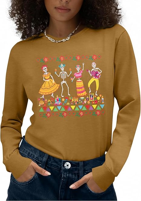 ASTANFY - sugar skull t-shirt womens