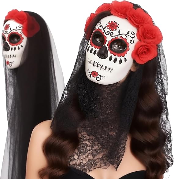 LPSJSFSS - sugar skull face mask