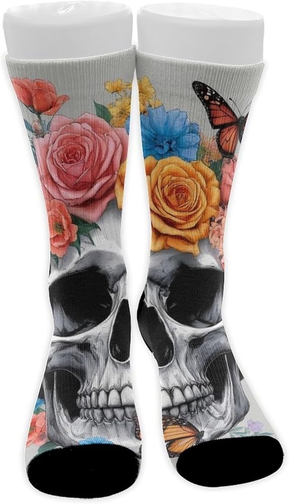 UTRSIFB - sugar skull boots for women