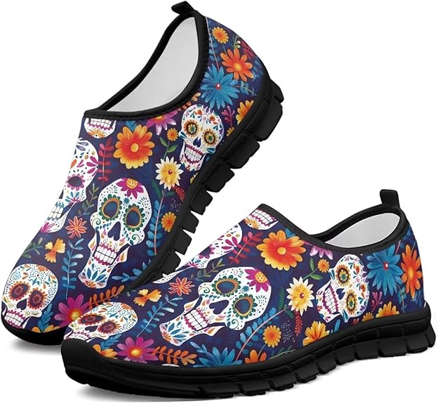 Chririnla - sugar skull sneakers womens