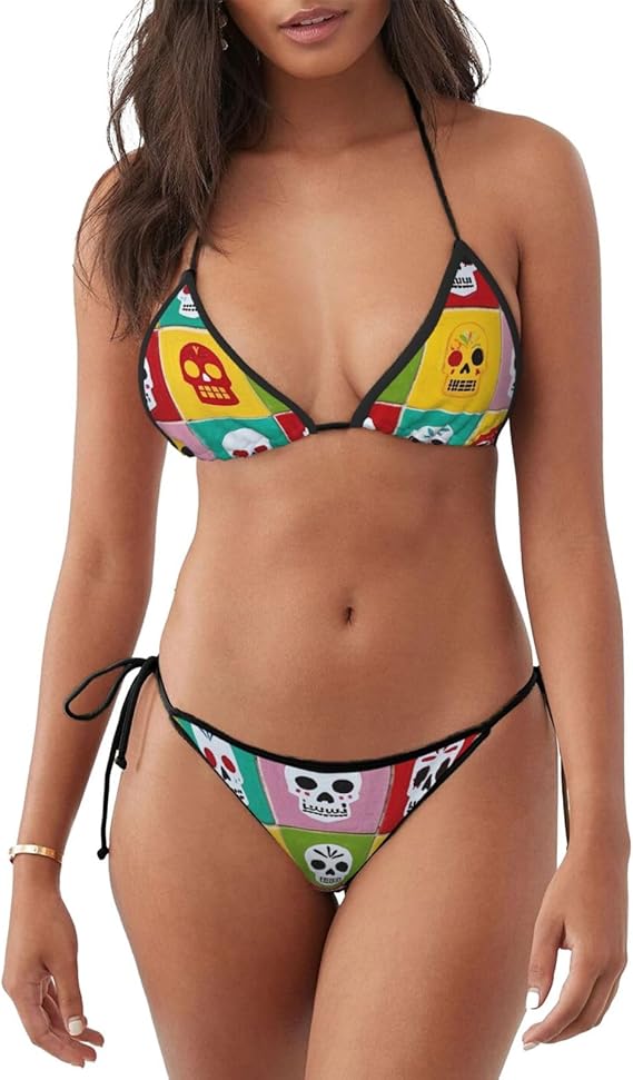 Zelinge - sugar skull bikini set