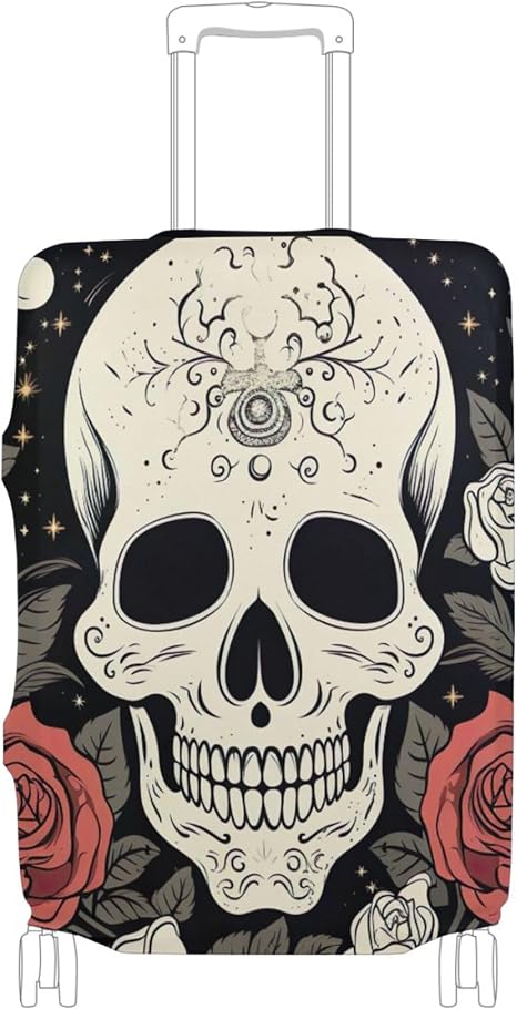 Joisal - sugar skull luggage set