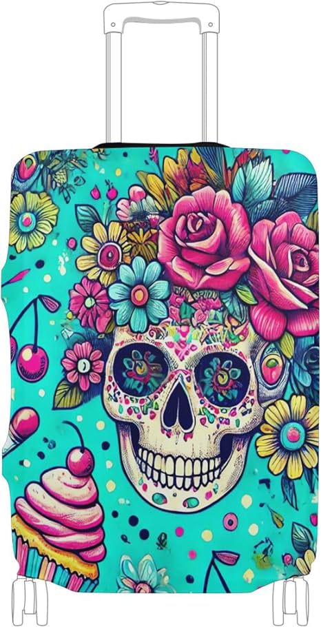 Joisal - sugar skull luggage set