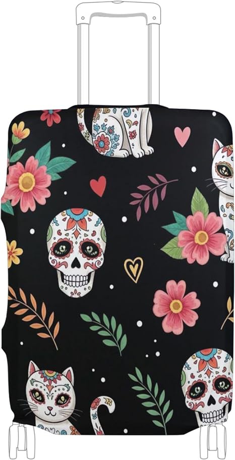 Joisal - sugar skull luggage set