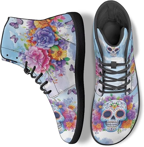 Ecaestolph - sugar skull sneakers womens