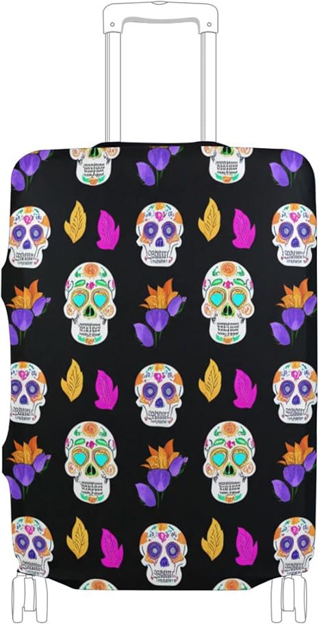 Joisal - sugar skull luggage set