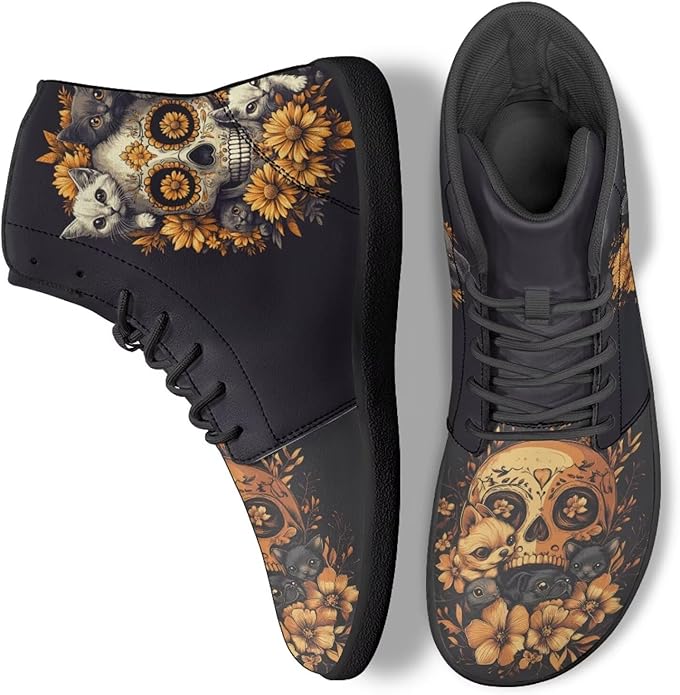 Binienty - sugar skull high tops