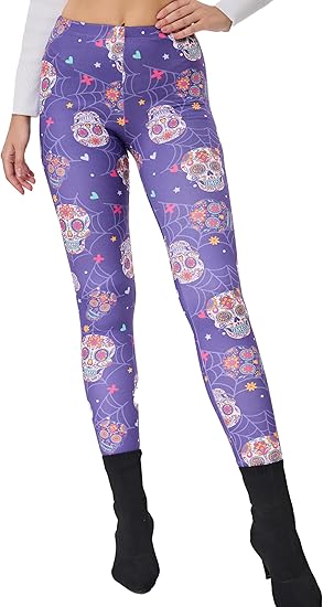 sissycos - sugar skull leggings for women