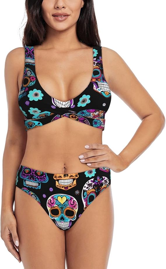 BGSHJVF - sugar skull bikini set