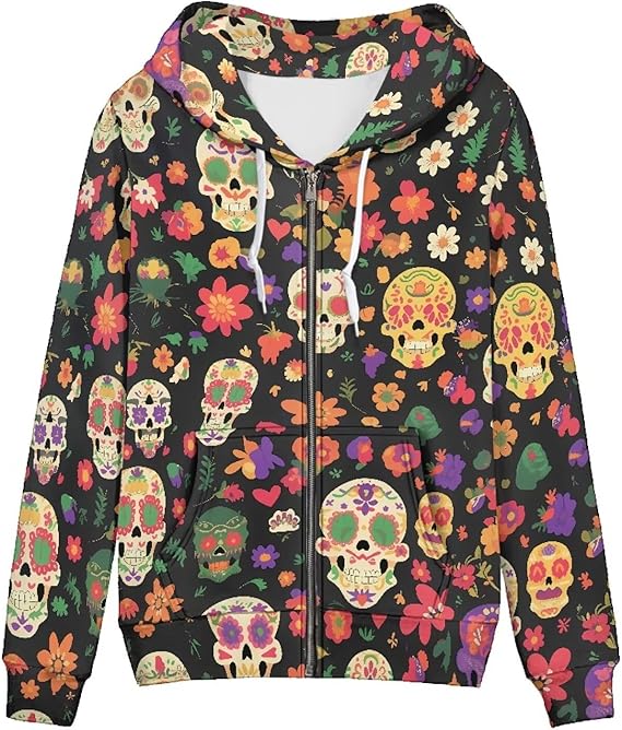 Irisjudy - sugar skull coat womens