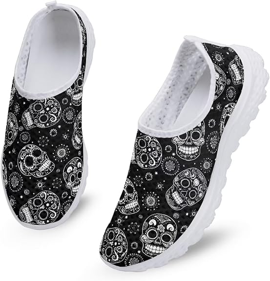 Chririnla - sugar skull sneakers womens