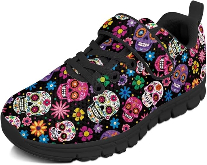 Pointodoor - sugar skull sneakers womens