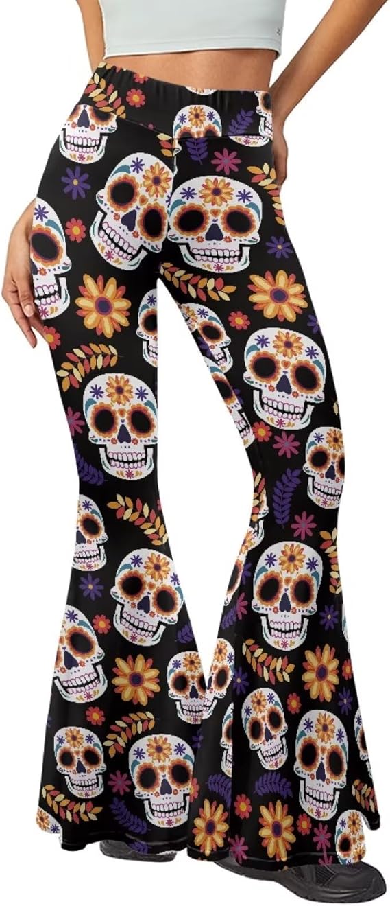 JEOCODY - sugar skull boots for women