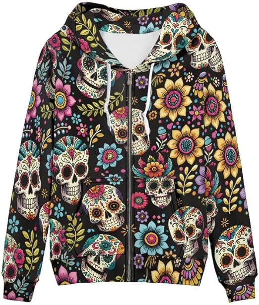 Irisjudy - sugar skull coat womens