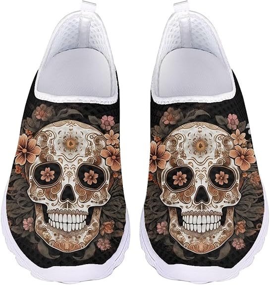 Chririnla - sugar skull sneakers womens