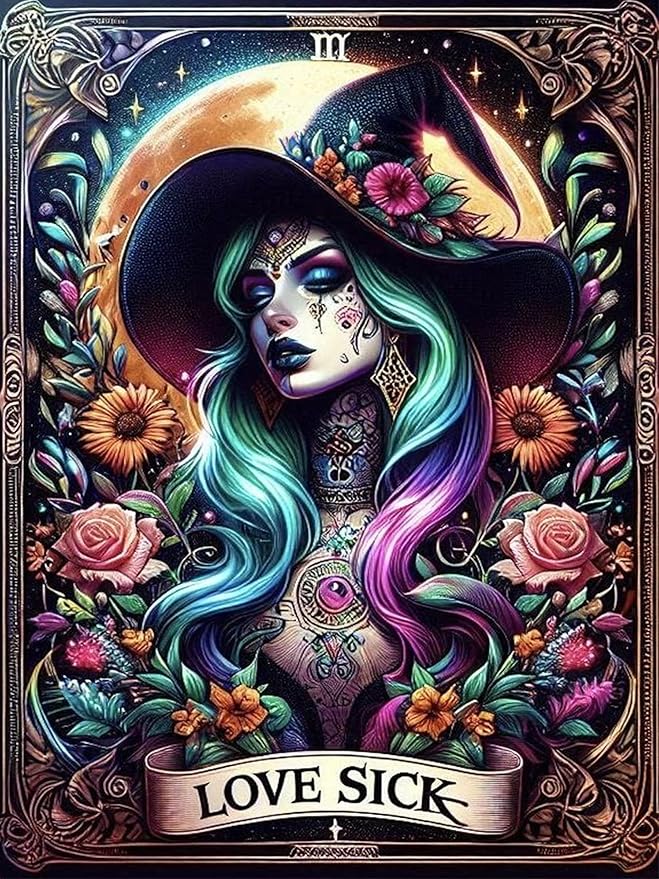 Skull Diamond Art Kits for Adults, Diamond Painting Kits for Adults Beginners, 5D DIY Full Drill Diamonds Art Painting Kit for Gifts, Home Wall Decor 11.8" x 15.7", Sugar Skull - sugar skull canvas wall art