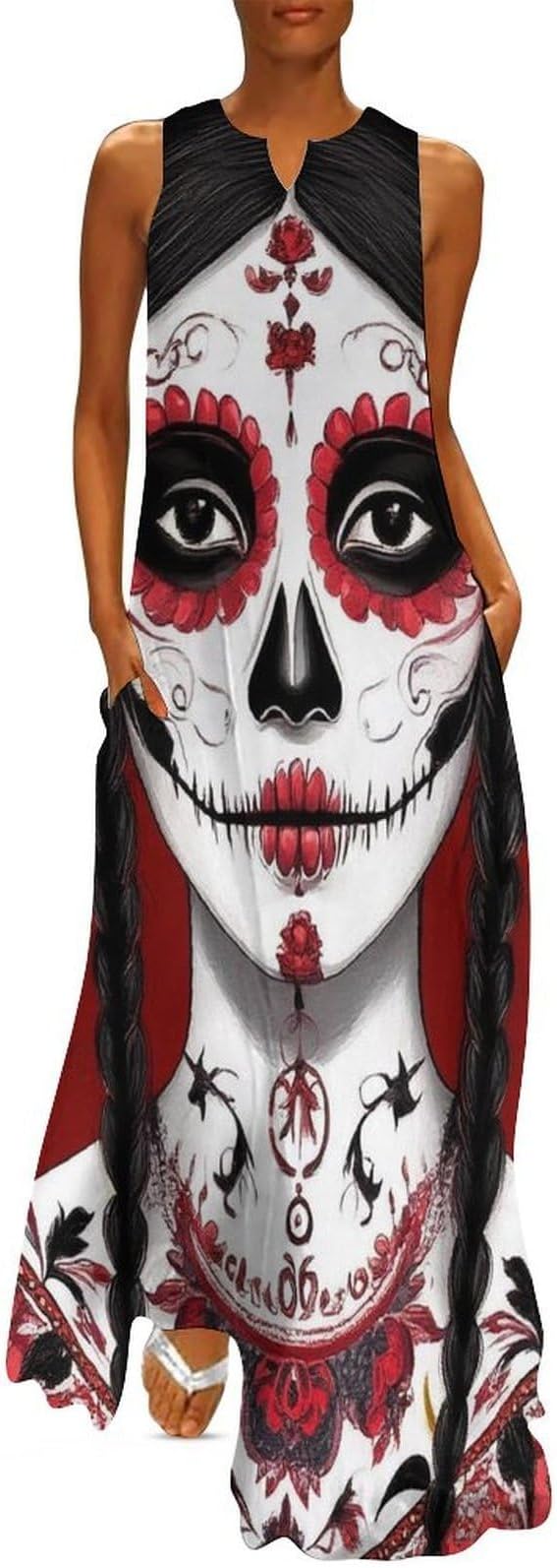 Meaudiwes - sugar skull dress womens