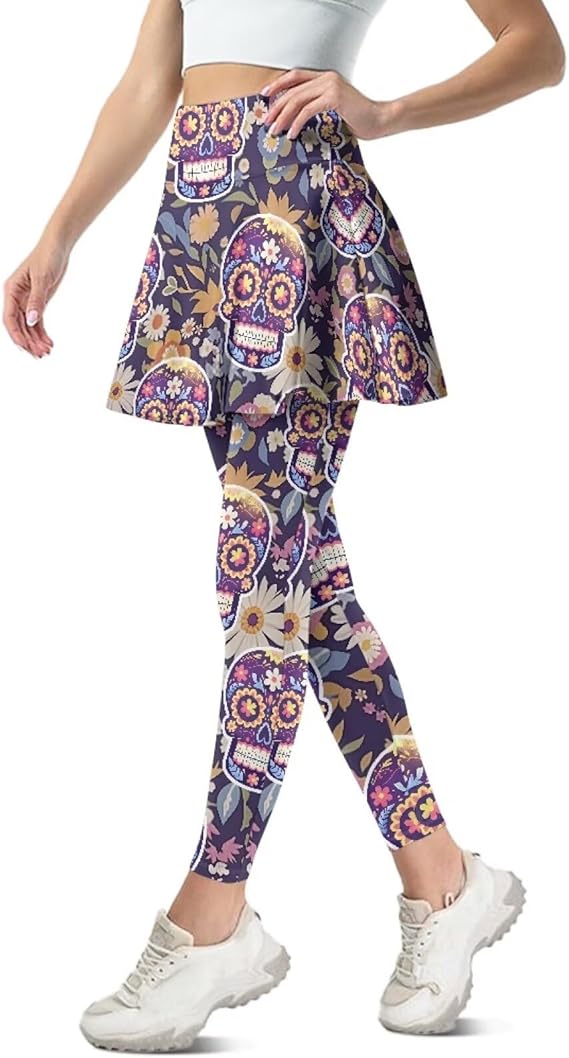 Irisjudy - sugar skull leggings for women