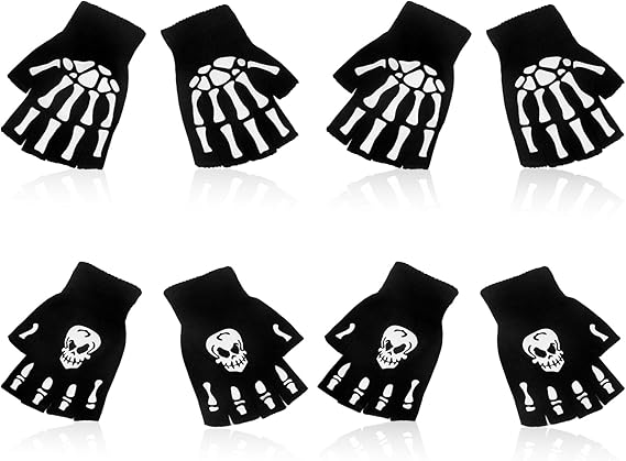 Bmpzery - sugar skull winter gloves