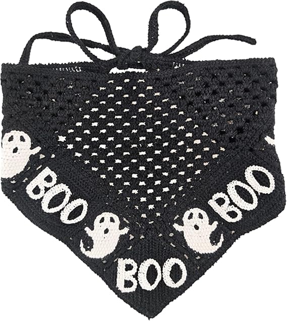 Goth Headbands Bat Pattern Bandana, Cotton Knit Triangle Headband for Women, Perfect for Halloween, Winter Holidays - sugar skull flower crown