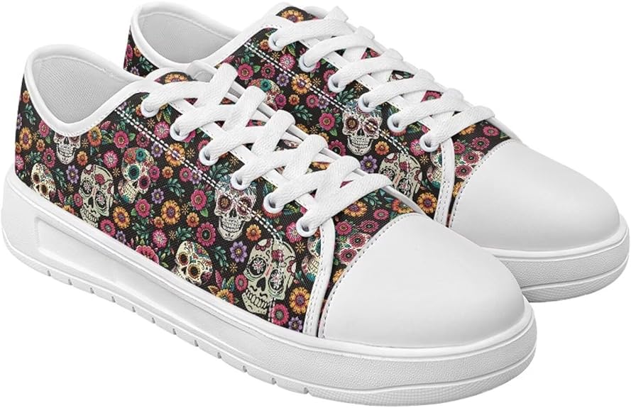 Twousenru - sugar skull sneakers womens