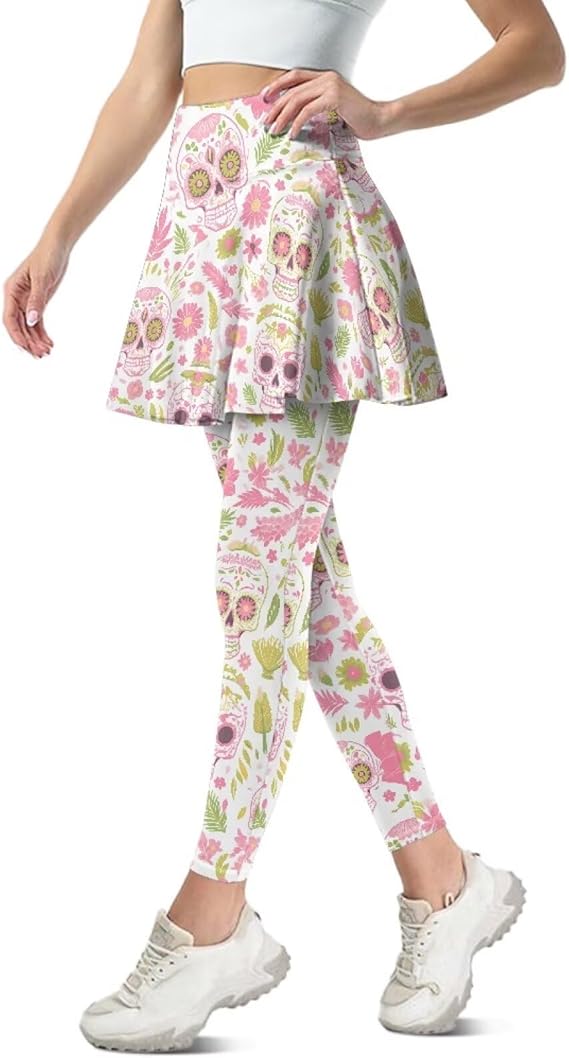 Daulesho - sugar skull leggings for women