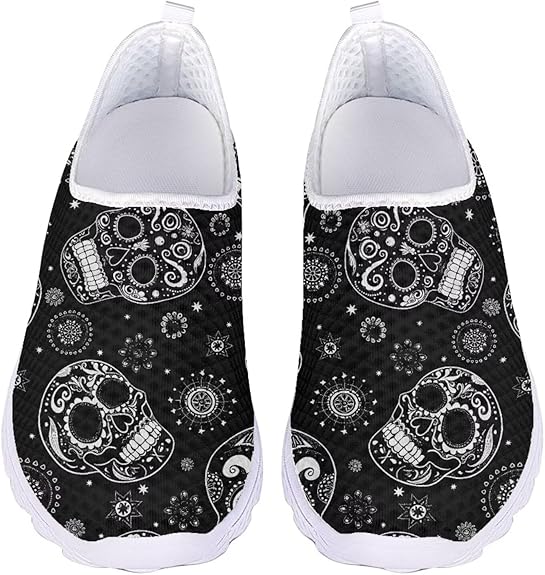 GIFTPUZZ - sugar skull sneakers womens