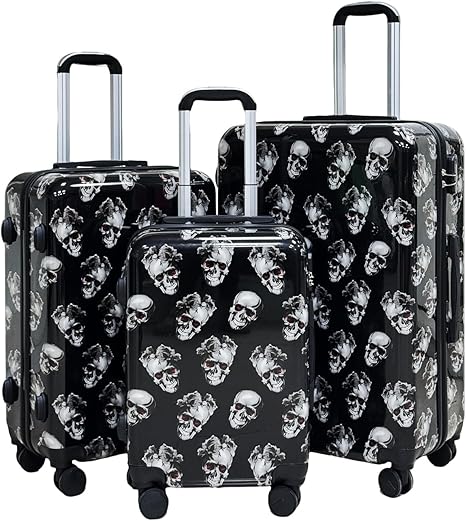 comfytour - sugar skull luggage set