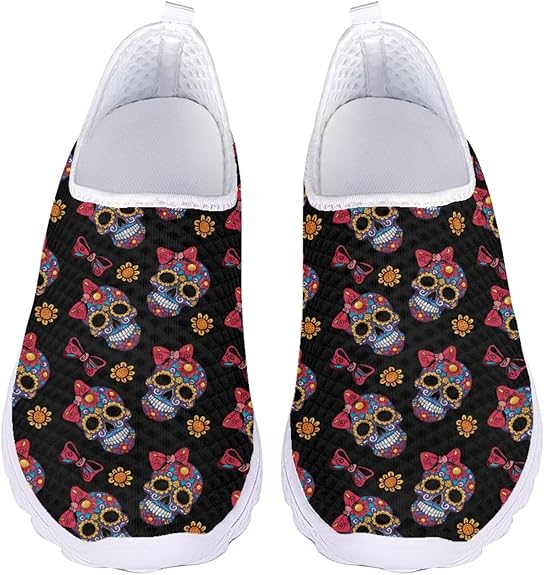 JoyLamoria - sugar skull sneakers womens