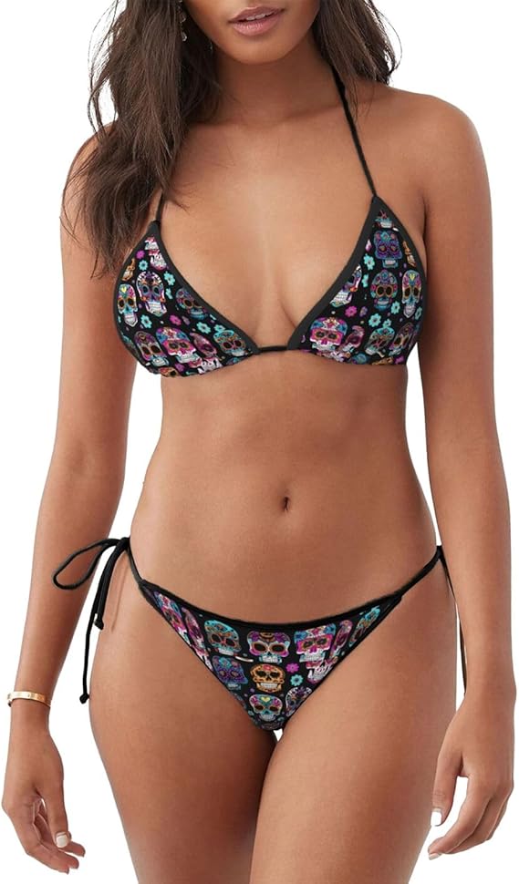 MyPiky - sugar skull bikini set
