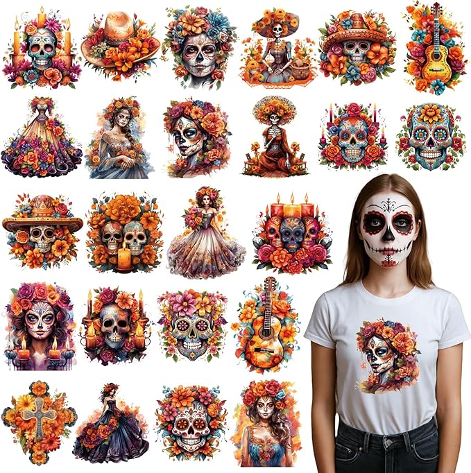 Papiailove - sugar skull hoodie mens