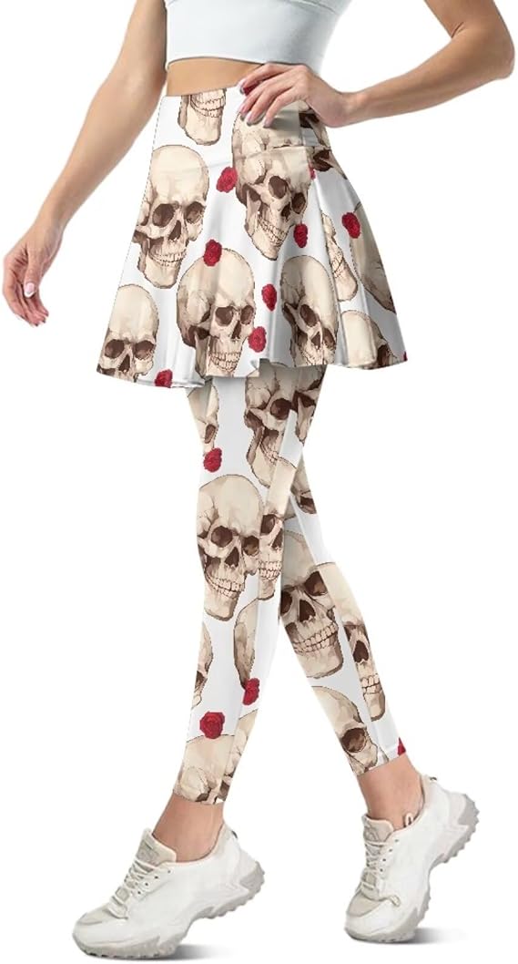 Frestree - sugar skull leggings for women
