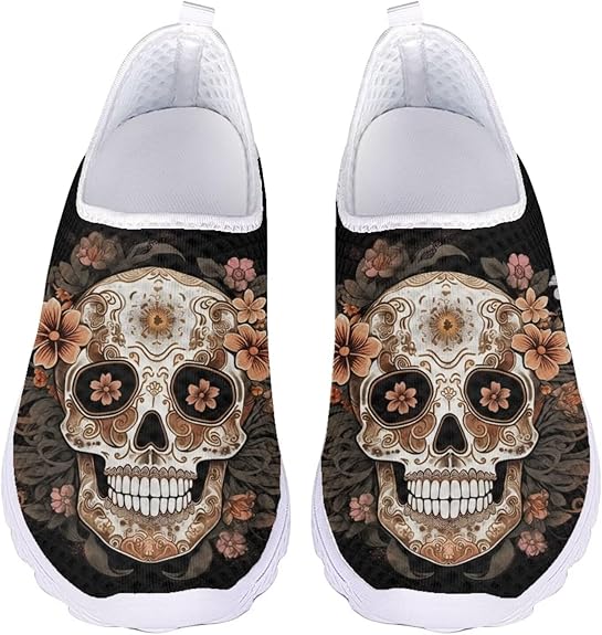 JoyLamoria - sugar skull sneakers womens