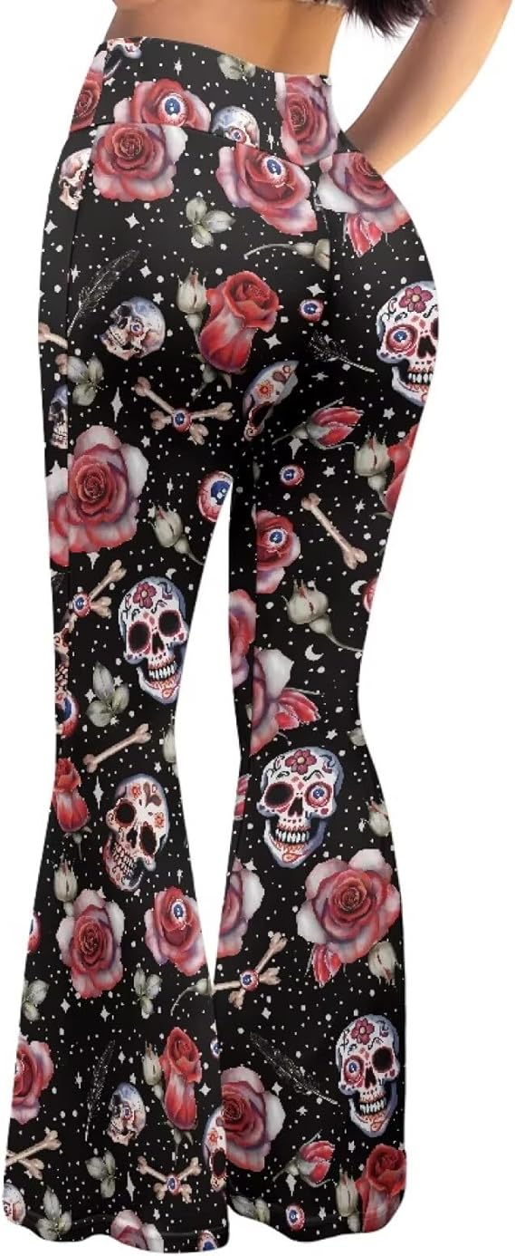Yuosegray - sugar skull boots for women