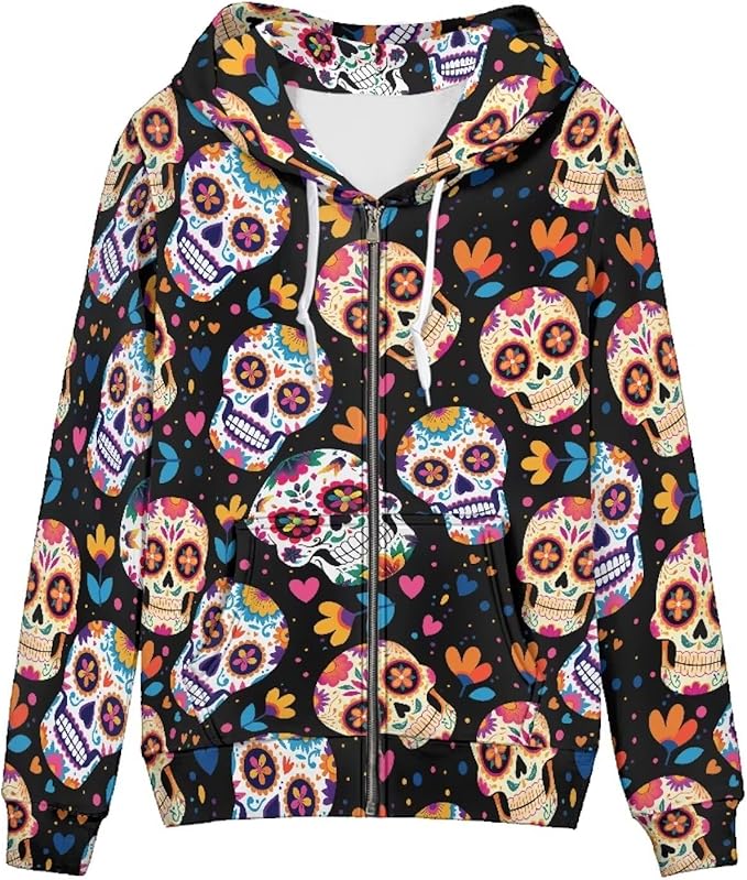 Irisjudy - sugar skull coat womens