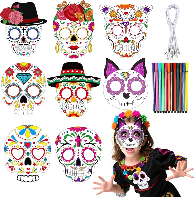 HOWAF - sugar skull face mask