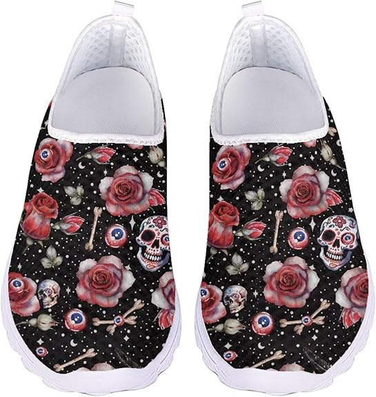 JoyLamoria - sugar skull sneakers womens